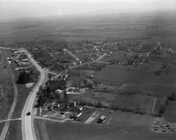 Aerial photograph of Ridgeway.