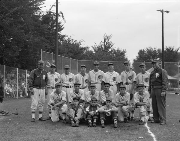 Cross Plains baseball team in uniform.