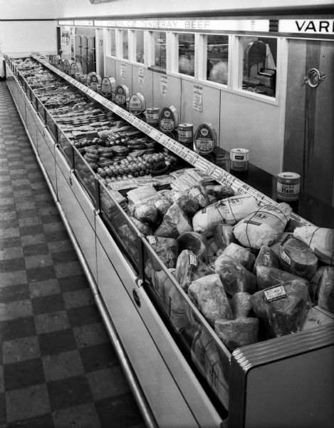 View along the meat case at one of the Kroger Company's eight grocery stores in Madison. The company also has a bakery at 1053 East Washington Avenue.