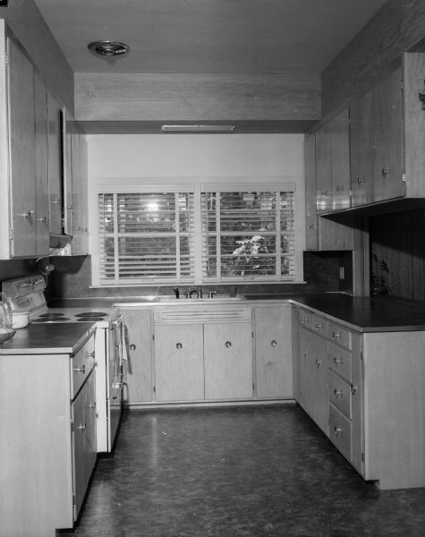 Kitchen in the Donald and Mary Reppen residence, located at 2801 Sylvan Avenue.