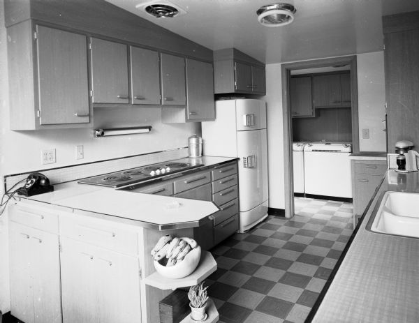 The kitchen in the new home of Charles and Fern Thompson, 3539 Topping Road, Shorewood Hills.