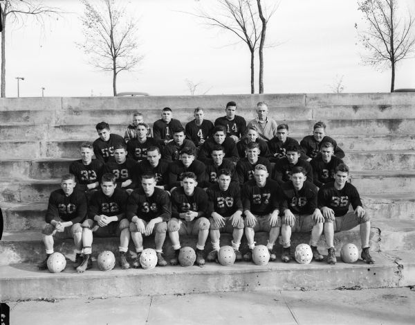 Sun Prairie High School Boy s Football Team Photograph Wisconsin 