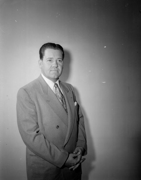 Portrait of a man, Wisconsin State Journal employee (?).