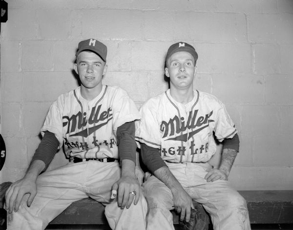 Miller High Life Baseball Players | Photograph | Wisconsin Historical ...