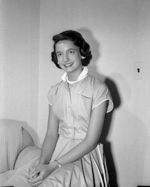 Virginia Hill of  Kansas City, Missouri, visiting her uncle and aunt, Professor and Mrs. Frank Thayer.