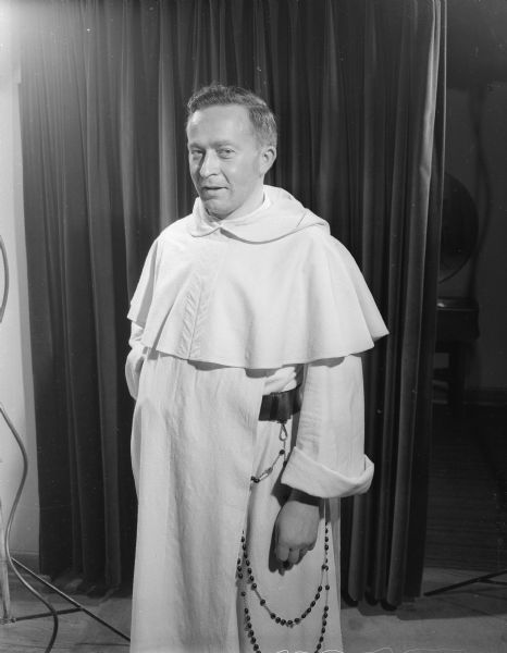 Portrait of Reverend Raymond Kmita, O.P., the new Catholic chaplain at Wisconsin General Hospital in Madison.