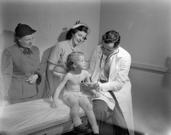 Pre School Physical Exam Photograph Wisconsin Historical Society 8136