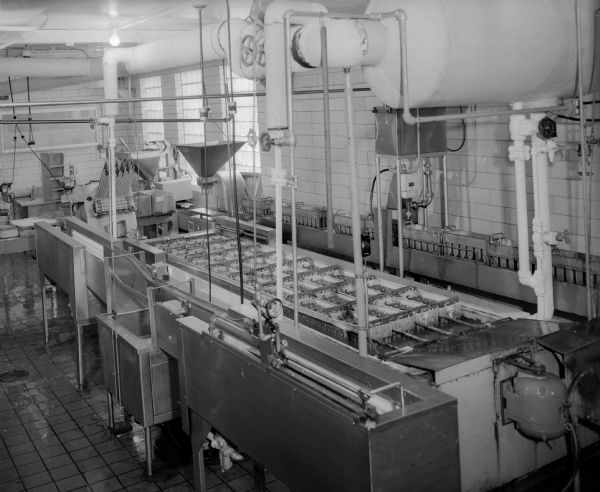 Interior view of Schoep's Ice Cream Factory, 514 Division St.