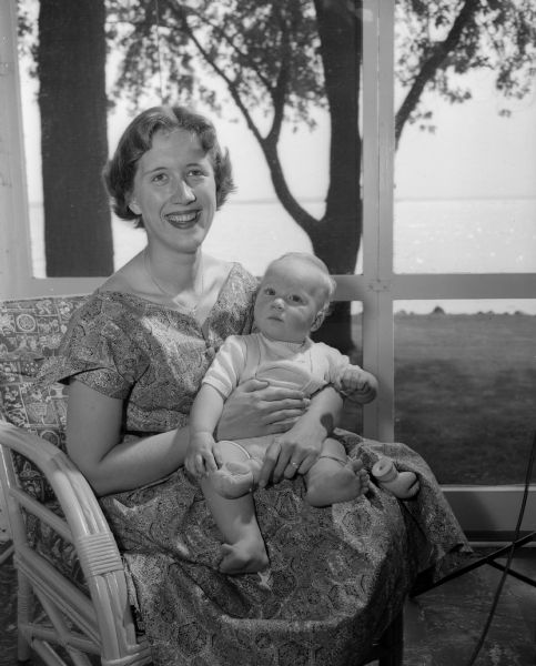 Elizabeth Johnson Pfeifer, Milwaukee, and her nine month old son, John Stephan Jr.