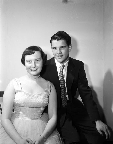 Edgewood Prom King And Queen Photograph Wisconsin Historical Society