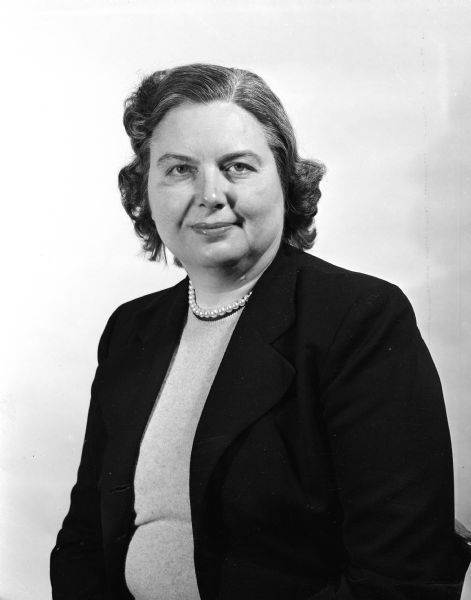 Portrait of Louise Marston, Wisconsin State Journal Society Editor.