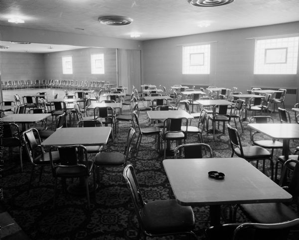 View of the meeting hall and banquet room of the new Fraternal Order of Madison Eagles Aerie 623 clubhouse at 1236 Jenifer Street.