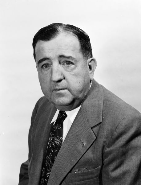 Portrait of Lawrence H. Fitzpatrick, managing editor of the "Wisconsin State Journal."