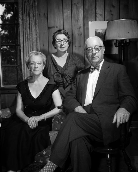 Mrs. A.E. Hotchkiss, Mrs. Timothy G. Jones and Mr. A.E. Hotchkiss, visiting from Melbourne, Australia, have been honored at several parties. Mr. Hotchkiss, a native of Oshkosh, is managing director of the Campbellfield Clay Company in Melbourne, a supplier of high-grade pottery clays.