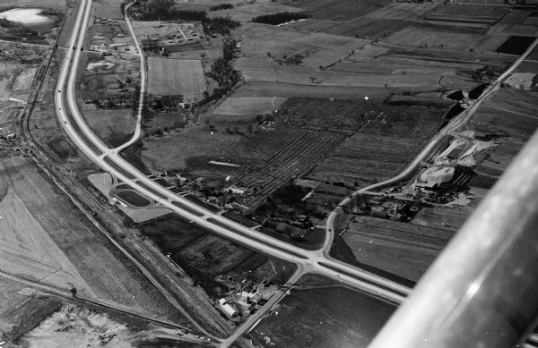 Aerial view of Kapec Orchards on Verona Road between McKee and Nesbitt Roads.