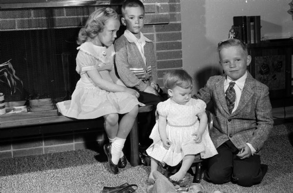 Madison's 1958 measles season started with Kurt Tezlaff, at right, then went to Kaye Kennan, then to Kevin Kennan and then to Wendy Kennan. In the Kennan family only Wendy Kennan got a gamma globulin injection to minimize the effects of the red measles.