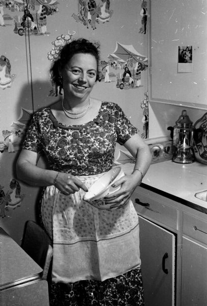 Mrs. Mary Pratt of Madison was the second grand prize winner in the <i>Wisconsin State Journal's<iI> annual Cook Book Recipe Contest. Her recipe is for Festive Fruit Pie.