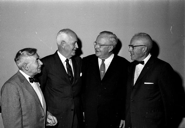 Colleagues on hand to honor Dr. McGary include, from left: Drs. Harry M. Kay; Rogers T. Cooksey; William T. Lindsay (the main speaker at the dinner), and Homer M. Carter.