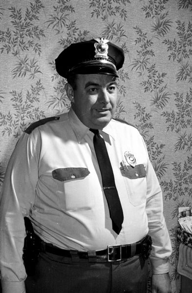 Portrait of Stoughton police chief Clifford Kriedeman. He was the police chief from 1955 until his death in 1979.