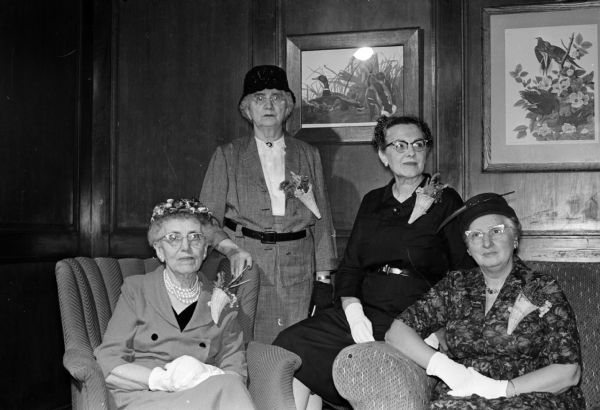 Among the past presidents of the Madison Woman's Club who attended the tea were Minnetta Hastings, Flora Ritter, Dorothy Schubert and Harriet Loucks.
