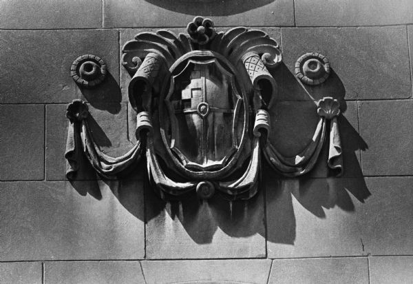 Architectural detail on the Yost's-Kessenich's building, located at 201 State Street.