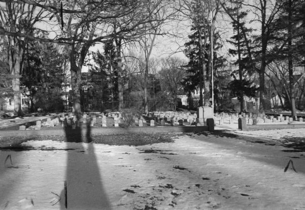 Plot in the Forest Hill Cemetery at 1 Speedway Road in which 105 Confederate soldiers are buried. They died while confined in Madison's Camp Randall during the Civil War.