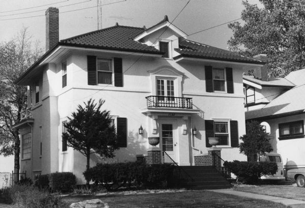 House with an apparent Mediterranean, "High Renaissance" influence, 1122 Sherman Ave., built by Joseph E. Messerschmidt in 1922.