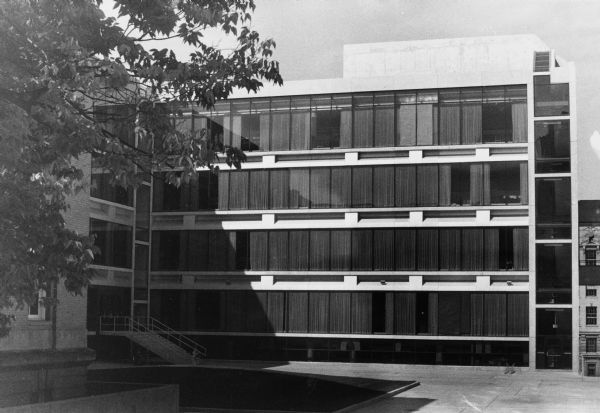 Wing on Old Chemistry Building | Photograph | Wisconsin Historical Society