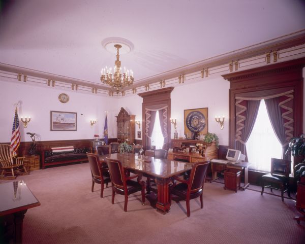 Governor's Office in Wisconsin State Capitol during the tenure of Tommy Thompson.