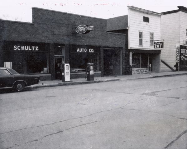 The Schultz Ford dealership located on State Highway 73 & 21 next to the Salas restaurant.