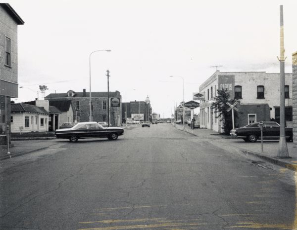 Second Street in Stevens Point, Wisconsin.