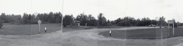 Panoramic view of the highway wayside located on State Highway 13 in Wood County near Klondike Corners.