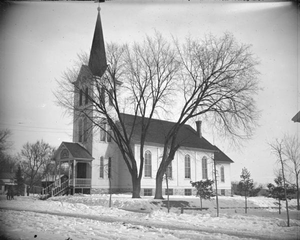 View of a Lutheran church.