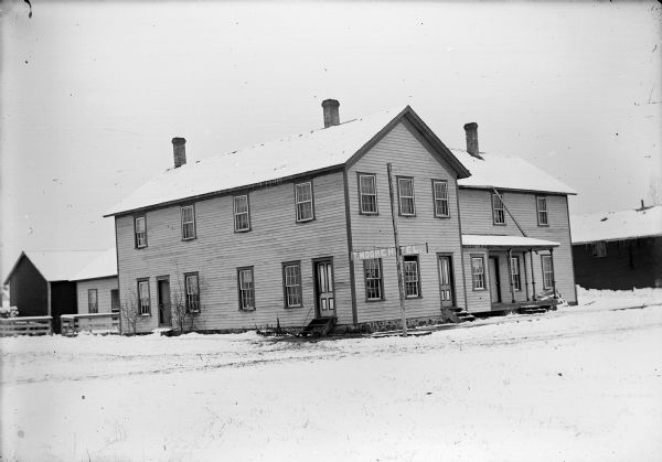 The T. Moore hotel during winter.