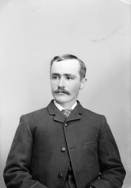 Studio Portrait of Charles Higgins | Photograph | Wisconsin Historical ...