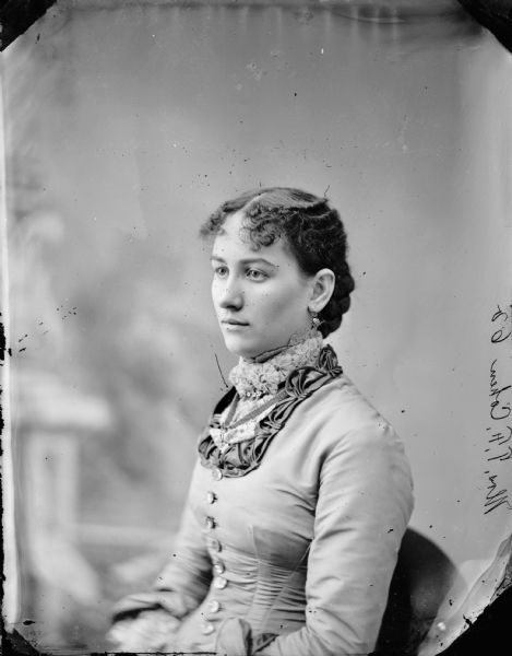 Studio Portrait of Seated Woman | Photograph | Wisconsin Historical Society