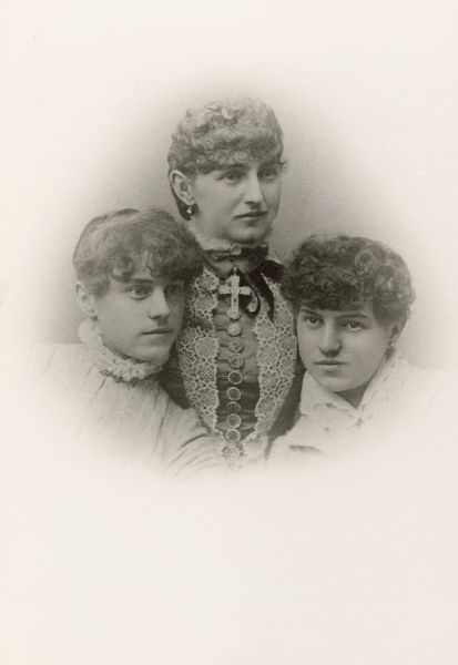 From left to right:  Annie Hepworth Storer, Mary Porter Storer, Isabelle Corey Storer.