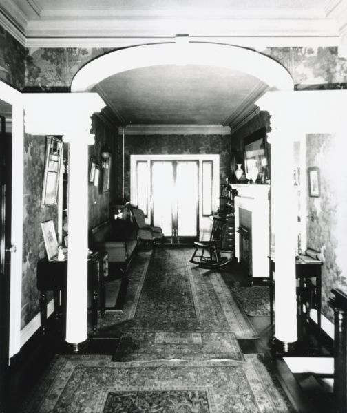 Upstairs hall in the Frank Brown home, 28 Langdon Street.