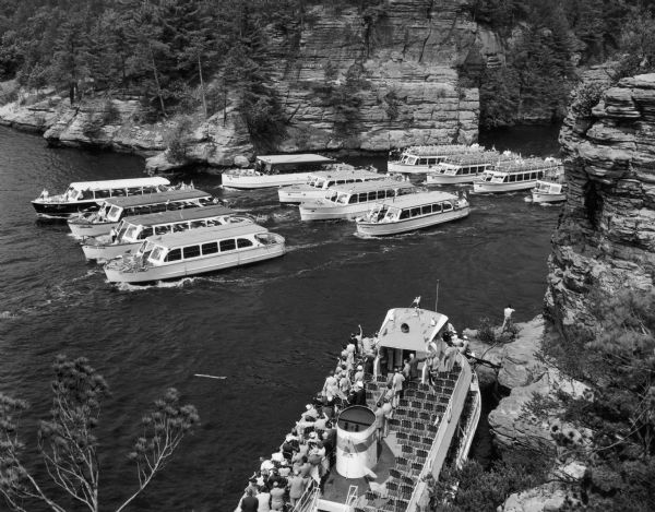 The Upper Dells Fleet on review.