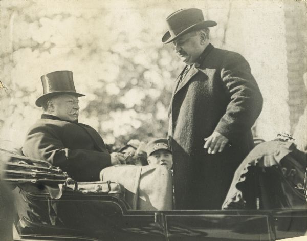 Wisconsin Governor Emmanuel L. Philipp with U.S. President William Howard Taft.