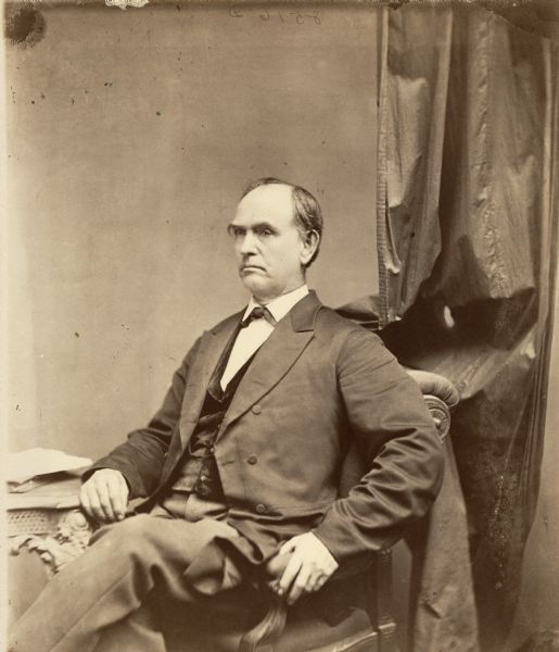 Studio portrait of Augustus Dodge, son of Wisconsin's first Territorial Governor, Henry Dodge.