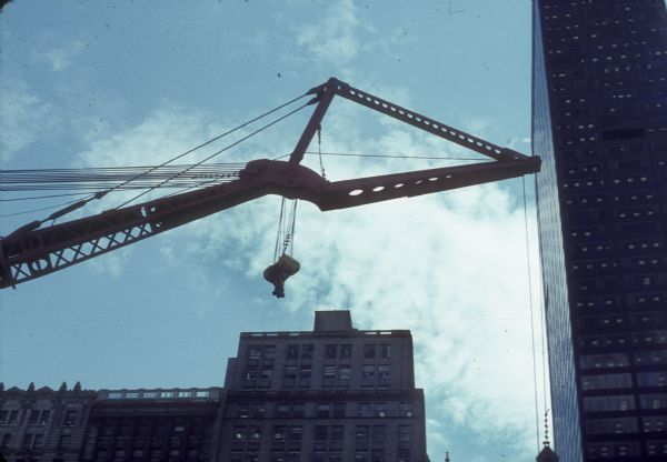 Crane at the World Trade Center construction site.