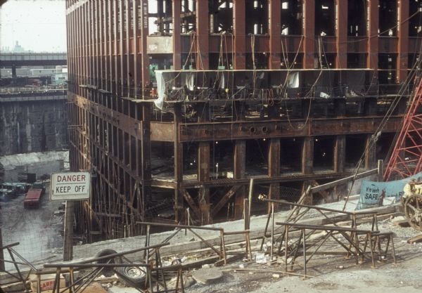 Architectural foundations of the World Trade Center.