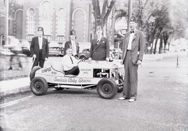 Madison Shriners, Temple 159, with their midget automobile.
