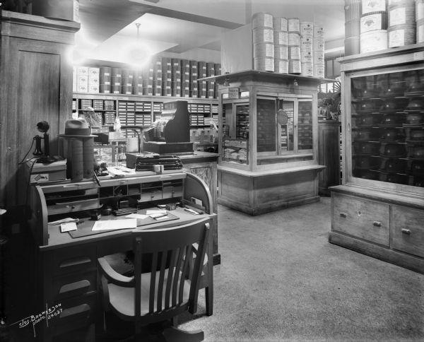 The interior of Kramer's Clothing Shop on the north side of W. Wisconsin Avenue between N. 5th and 6th streets.