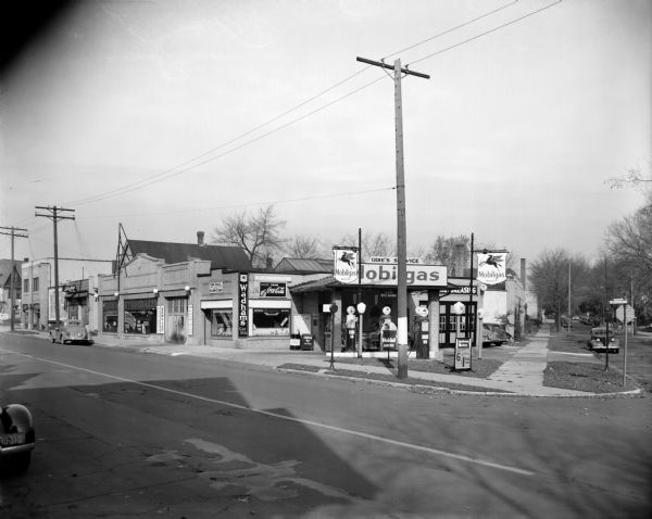 Odie's Gas Station (Wadhams) at 4408 W. Lisbon Avenue, located on the northwest corner of W. Lisbon Avenue and N. 44th Street.