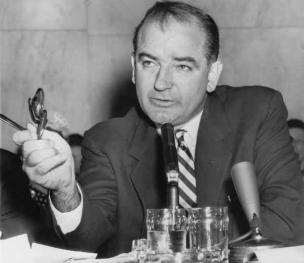 During the Army-McCarthy Hearings, Senator Joseph R. McCarthy replies to a Presidential statement that the executive responsibility cannot be usurped by any individual (i.e. McCarthy) who may seek to set himself above the law.  McCarthy had said that government employees were duty bound to provide information even though a government official may have identified it as secret.