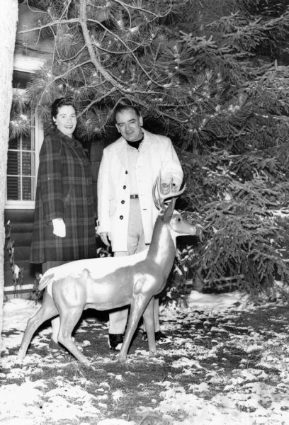 Senator and Mrs. Joseph R. McCarthy at the Gateway Hotel in Land O'Lakes.