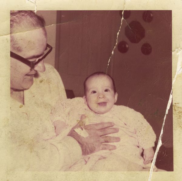 Senator Joseph R. McCarthy and daughter Tierney.  Her adoption was not completed at the time of the Senator's death on May 2, 1957.