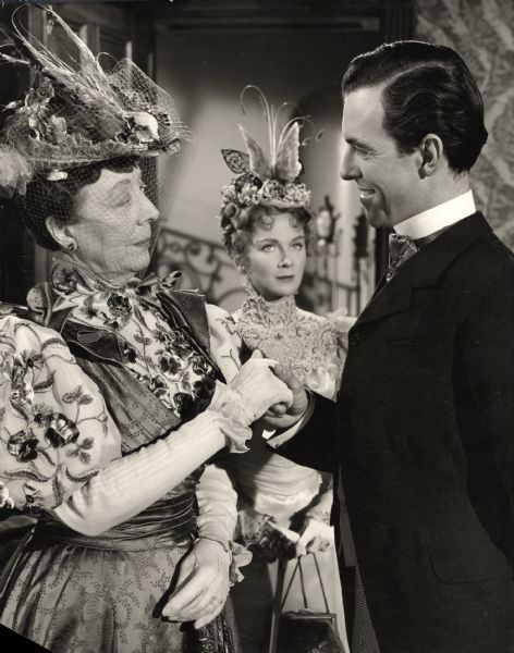 Edith Evans, Joan Greenwood, and Michael Denison in <i>The Importance of Being Earnest</i> (British Film Makers, 1952). Beatrice Dawson designed the costumes.